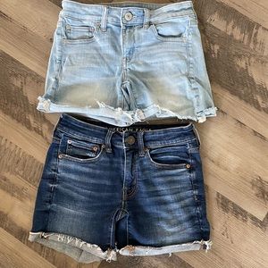 American Eagle jean shorts with stretch